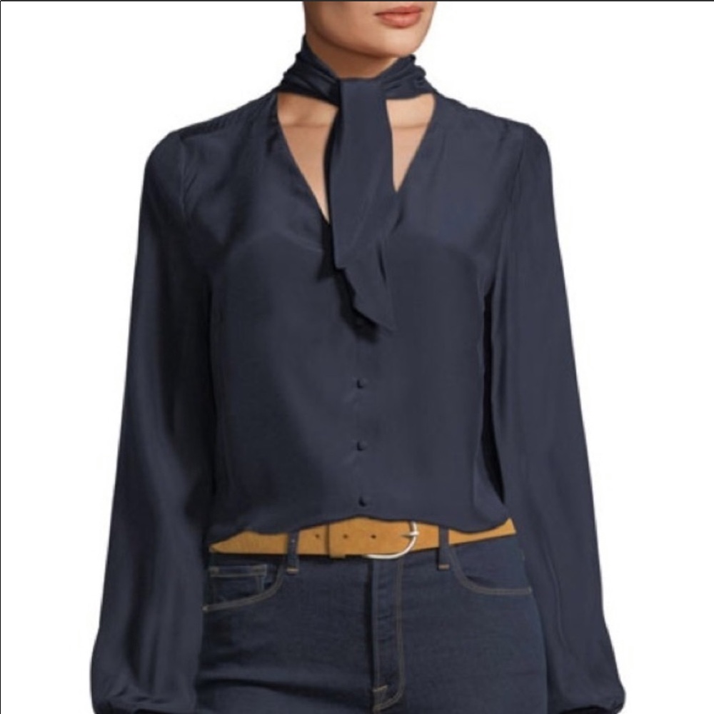 Frame Silk Charmeuse Top